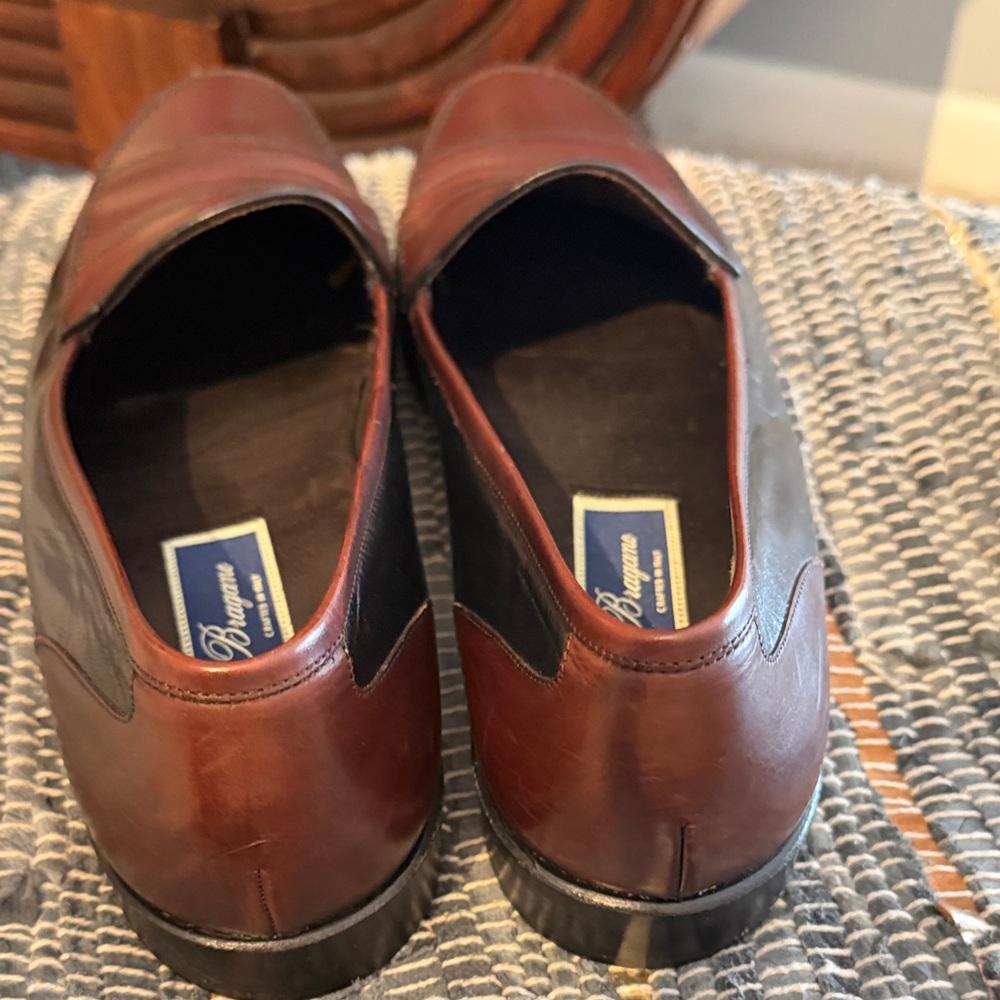 Men's Classic Black and Brown Loafers - Picture 2 of 4